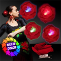 Light Up LED Multicolor Clip On Flower